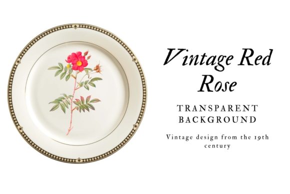 Download Vintage Red Rose Scrapbooking Design - Vintage Collection