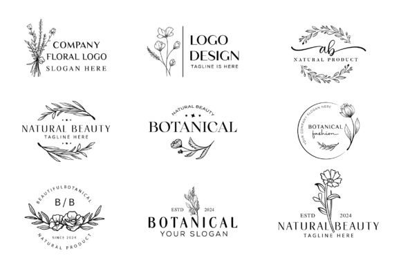 Download Botanical &amp; Floral Logo - Floral logo Collection
