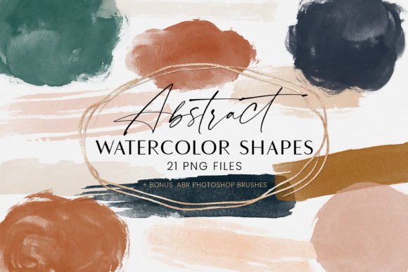 Download Abstract Watercolor Shapes Forms Brushes - Brush Collection
