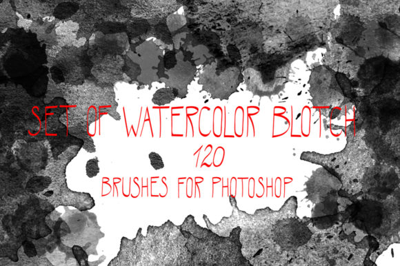 Download Watercolor Drops Brushes Set - Brush Collection