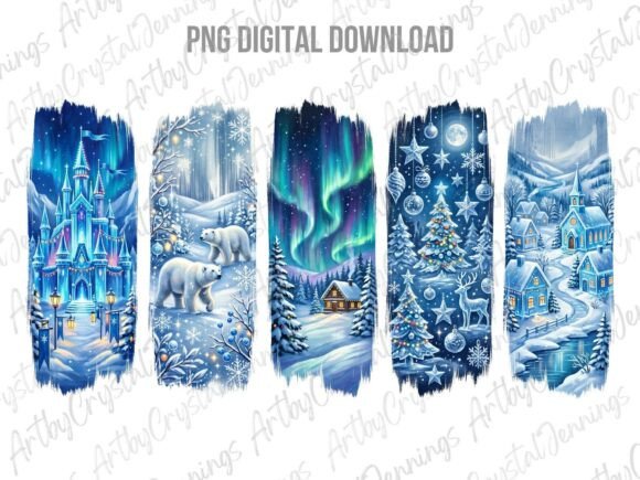 Download Winter Wonderland Brushstroke PNG - Brush Collection