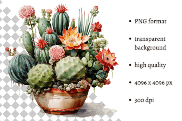 Download Potted Cactus PNG Illustration - Cactus png Collection