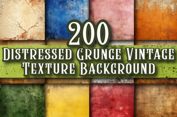 Download 200 Vintage Distressed Grunge Texture - Vintage Collection